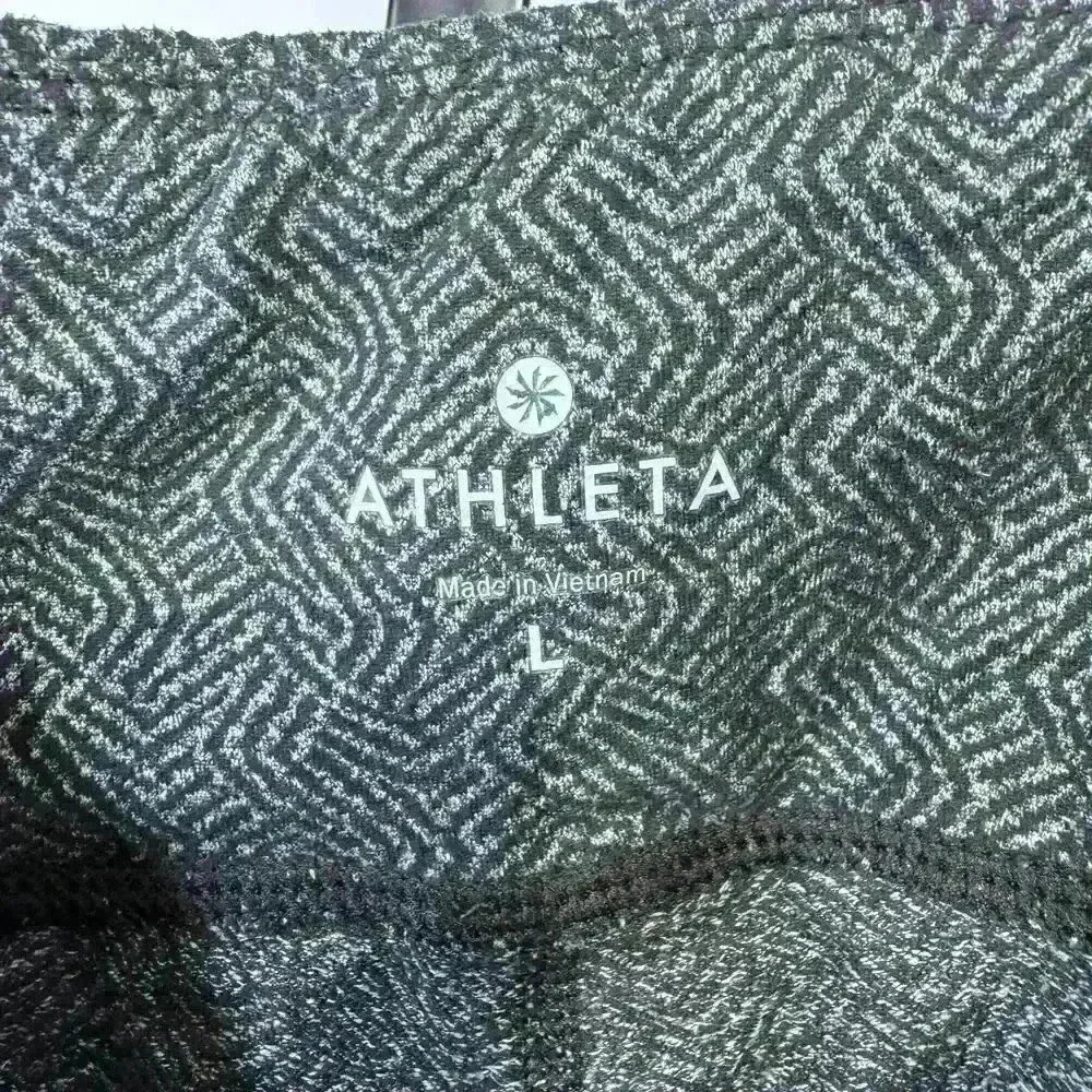 Athleta Women's Chaturanga Swirl Leggings Tights Size L Grey - Picture 3 of 6